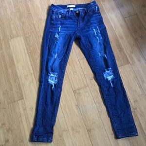 Dark ripped jeans from forever 21 size 26